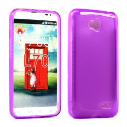 LG Optimus L70 Exceed 2 TPU Gel Case (Purple)